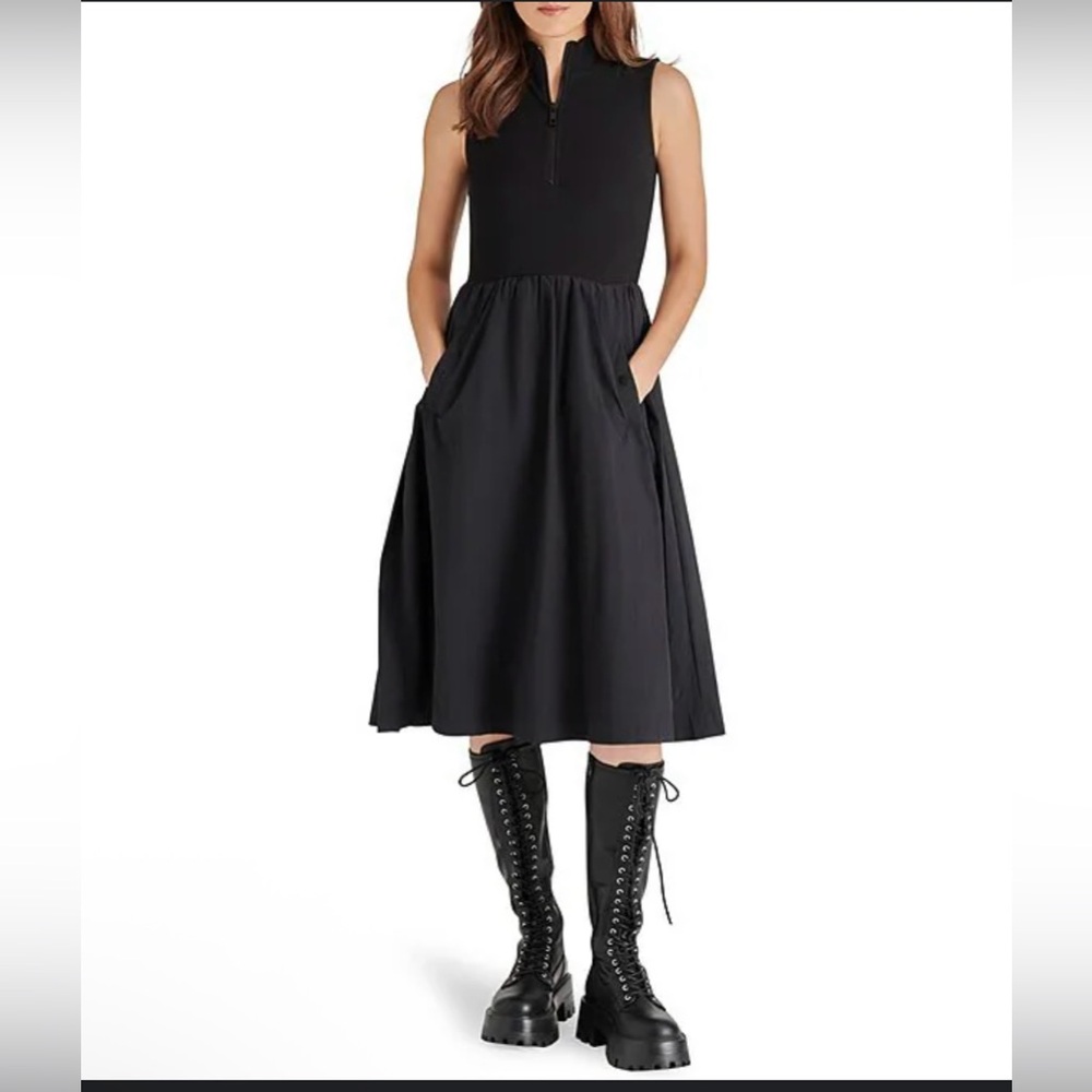 Steve Madden Elegant Black Sleeveless Dress